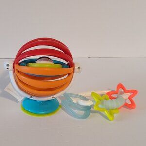 BABY EINSTEINS STICKY SPINNER & SKIP HOP CLOUD RATTLE BUNDLE-INFANT SENSORY TOYS